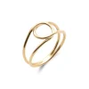 Clearance Anillo Oro Amarillo Cruzado Iconic | Para Ella