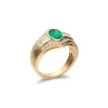 Discount Anillo Oro Amarillo, Esmeralda Y Diamantes Para Ella | Anillos
