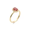 Clearance Anillo Oro Amarillo, Rubí Y Diamantes Para Ella | Anillos