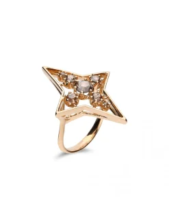 Clearance Anillo Oro Amarillo Y Diamantes Para Ella | Anillos