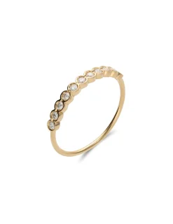 Outlet Anillo Oro Amarillo Y Diamantes Fiore | Para Ella