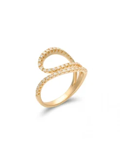 Clearance Anillo Oro Amarillo Y Diamantes Para Ella | Anillos