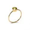 Hot Anillo Oro Amarillo Y Peridoto Anillos | Para Ella