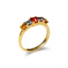 Fashion Anillo Oro Amarillo Y Zafiros Anillos | Para Ella
