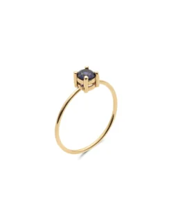 Fashion Anillo Oro Amarillo Y Zafiro Para Ella | Anillos