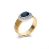Clearance Anillo Oro Amarillo, Zafiro Y Diamantes Anillos | Para Ella