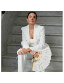 New Anillo Oro Blanco, Esmeralda, Diamantes Y Zafiros Sanctuary | Para Ella