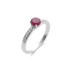 Online Anillo Oro Blanco, Rubí Y Diamantes Para Ella | Anillos