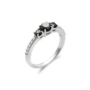 Outlet Anillo Oro Blanco Y Diamantes Black Diamonds | Para Ella