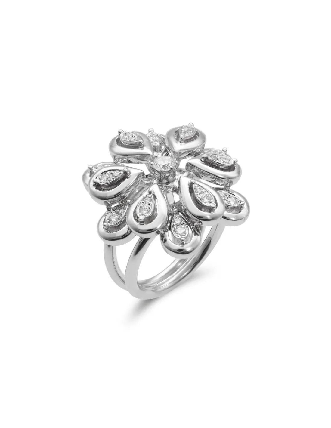 New Anillo Oro Blanco Y Diamantes Para Ella | Piezas Únicas