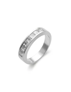 Outlet Anillo Oro Blanco Y Diamantes Para Ella | Anillos