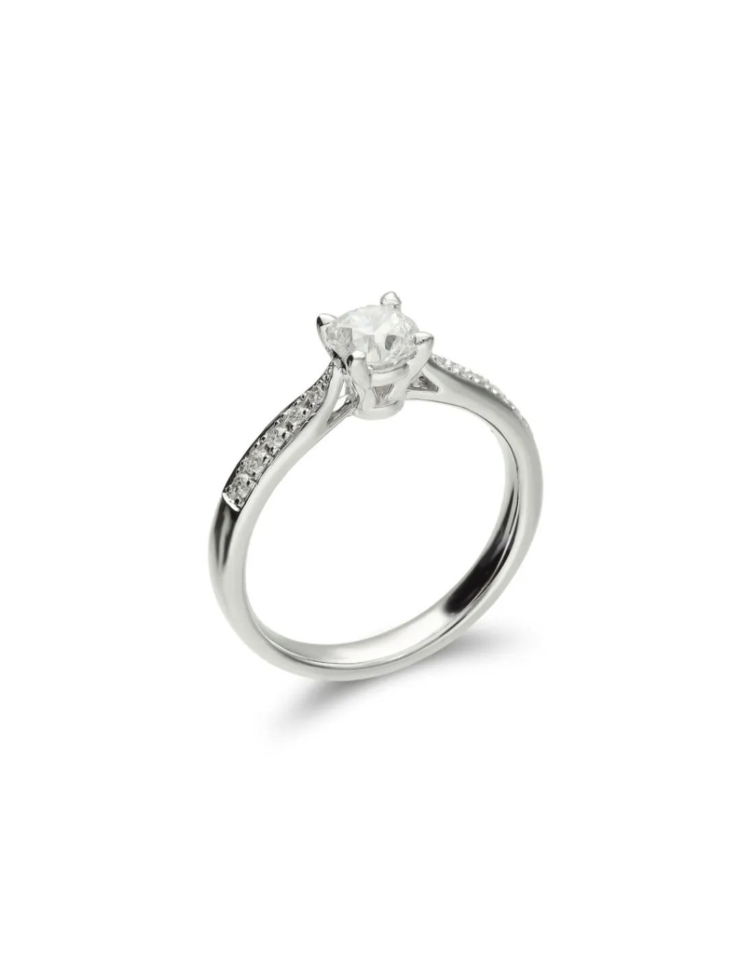 Hot Anillo Oro Blanco Y Diamantes Para Ella | Especial Anillos De Pedida