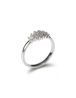 Clearance Anillo Oro Blanco Y Diamantes Para Ella | Anillos