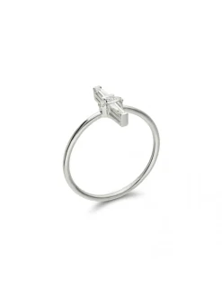 Outlet Anillo Oro Blanco Y Diamantes Para Ella | Anillos