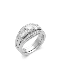 Discount Anillo Oro Blanco Y Diamantes Para Ella | Anillos