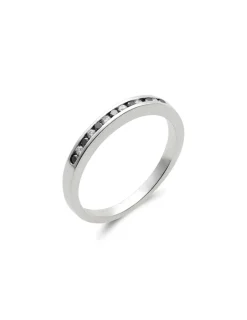 Outlet Anillo Oro Blanco Y Diamantes Black Diamonds | Para Ella