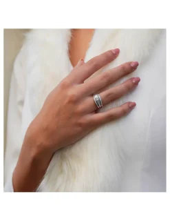 Discount Anillo Oro Blanco Y Diamantes Para Ella | Anillos