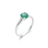 Sale Anillo Oro Blanco Y Esmeralda Para Ella | Anillos