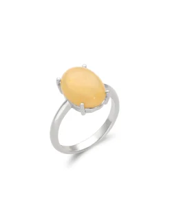 Clearance Anillo Oro Blanco Y Ópalo Para Ella | Anillos