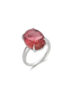 Clearance Anillo Oro Blanco Y Turmalina Para Ella | Anillos