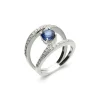 Best Anillo Oro Blanco, Zafiro Y Diamantes Para Ella | Anillos