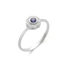 Fashion Anillo Oro Blanco, Zafiro Y Diamantes Para Ella | Anillos