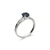 Discount Anillo Oro Blanco, Zafiro Y Diamantes Para Ella | Anillos