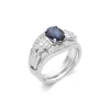 Best Anillo Oro Blanco, Zafiro Y Diamantes Para Ella | Anillos