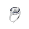 Best Anillo Oro Blanco, Zafiros Y Diamantes Para Ella | Anillos