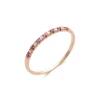 Hot Anillo Oro Rosa, Rubíes Y Diamantes Para Ella | Anillos