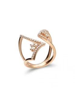 Fashion Anillo Oro Rosa Y Diamantes Para Ella | Anillos