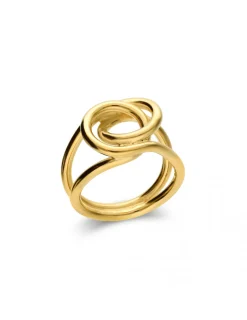 Clearance Anillo Plata Chapada Entrelazado Para Ella | Anillos