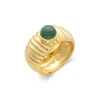 Online Anillo Plata Chapada Y Jade Anillos | Para Ella