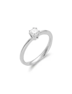 Fashion Anillo-Solitario Oro Blanco Y Diamante Para Ella | Solitarios