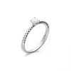 Hot Anillo-Solitario Oro Blanco Y Diamante Para Ella | Anillos
