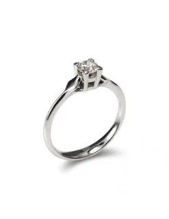 Sale Anillo-Solitario Oro Blanco Y Diamante Para Ella | Solitarios