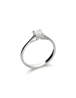 Fashion Anillo-Solitario Oro Blanco Y Diamante Para Ella | Solitarios