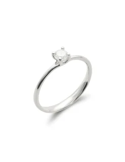 Outlet Anillo-Solitario Oro Blanco Y Diamante Para Ella | Solitarios