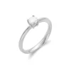 New Anillo-Solitario Oro Blanco Y Diamante Para Ella | Solitarios