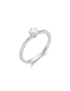 Clearance Anillo-Solitario Oro Blanco Y Diamante Para Ella | Solitarios