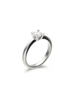 Fashion Anillo-Solitario Platino Y Diamante Platino | Para Ella