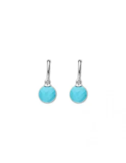 Clearance Argolla Plata Y Neolite Pendientes | Para Ella