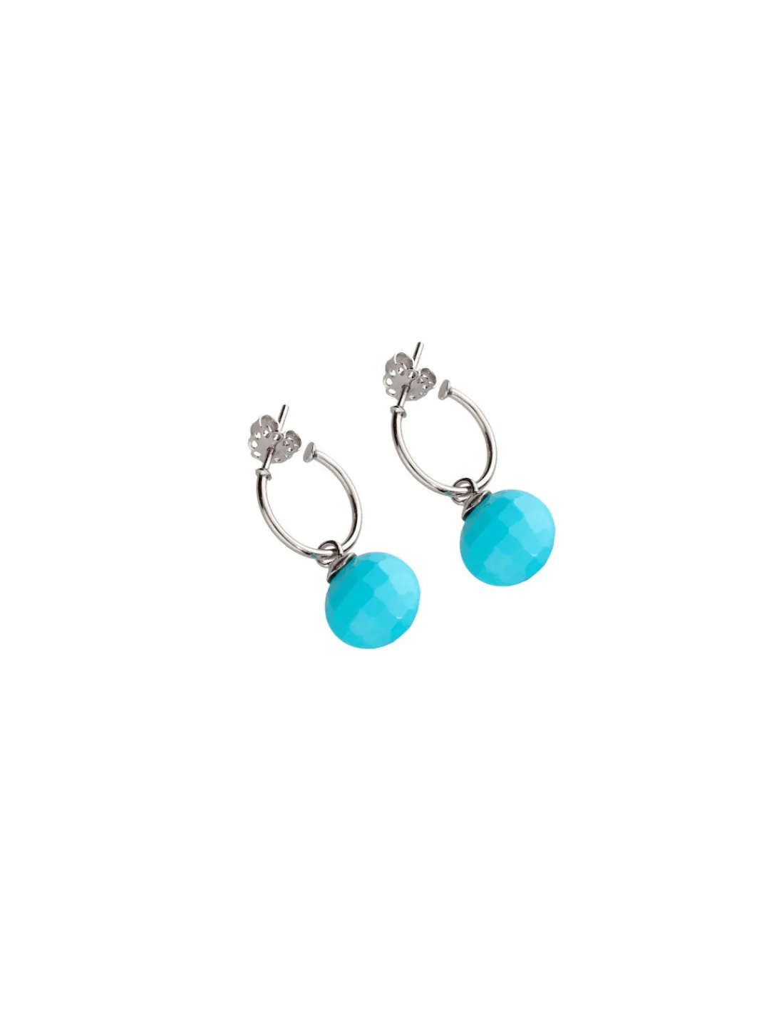 Clearance Argolla Plata Y Neolite Pendientes | Para Ella