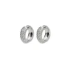 Hot Argollas Oro Blanco Y Diamantes Para Ella | Pendientes