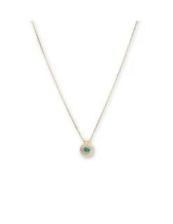 Online Cadena-Colgante Oro Amarillo, Esmeralda Y Diamantes Para Ella | Collares Y Gargantillas