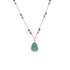 Discount Cadena-Colgante Plata, Aguamarina, Amatista Y Jade Para Ella | Collares Y Gargantillas