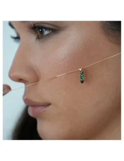 Discount Colgante Oro Amarillo, Ónix Y Esmeralda Eclipsia | Para Ella