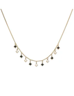 Fashion Gargantilla Oro Amarillo, Diamantes Y Ónix Eclipsia | Para Ella