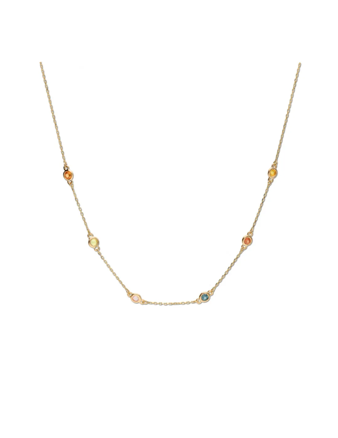 Hot Gargantilla Oro Amarillo Y Zafiros Color Gargantillas | Para Ella