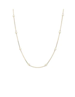 Fashion Gargantilla Oro Amarillo Y Perlas Gargantillas | Para Ella